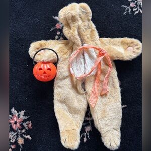 Vintage Bitty Baby Halloween Bear Costume with Pumpkin Basket - American Girl